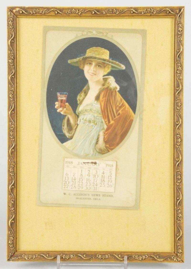 1918 Coca-Cola June Caprice Calendar