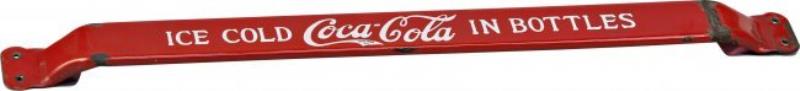 Coca Cola Embossed Porcelain Door Push