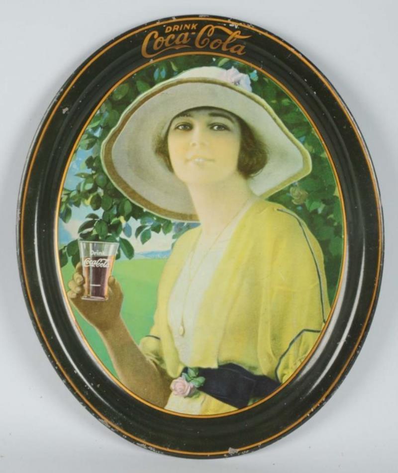 1920 Coca-Cola Large Oval Serving Tray.