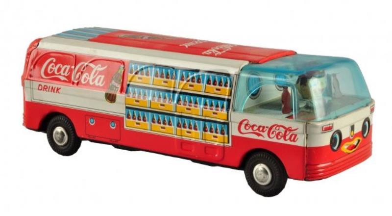 1960's Coca - Cola Friction Toy Truck