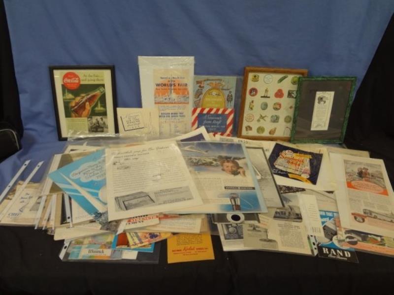 1939 New york World's Fair Advertising Ephemera Lot