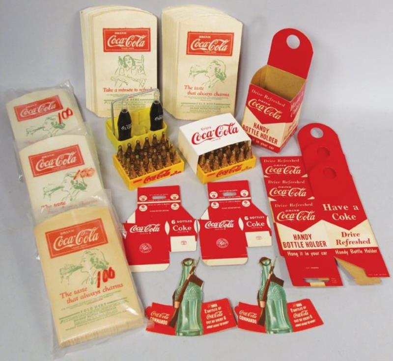 Quantity of Vintage Coca Cola Advertising Items