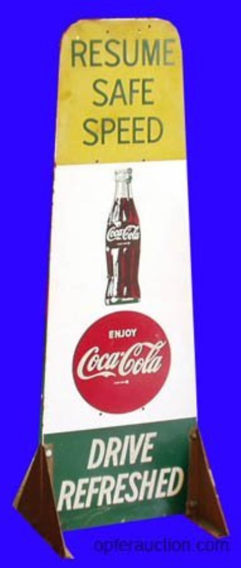 COCA-COLA SCHOOL ZONE SIGN -