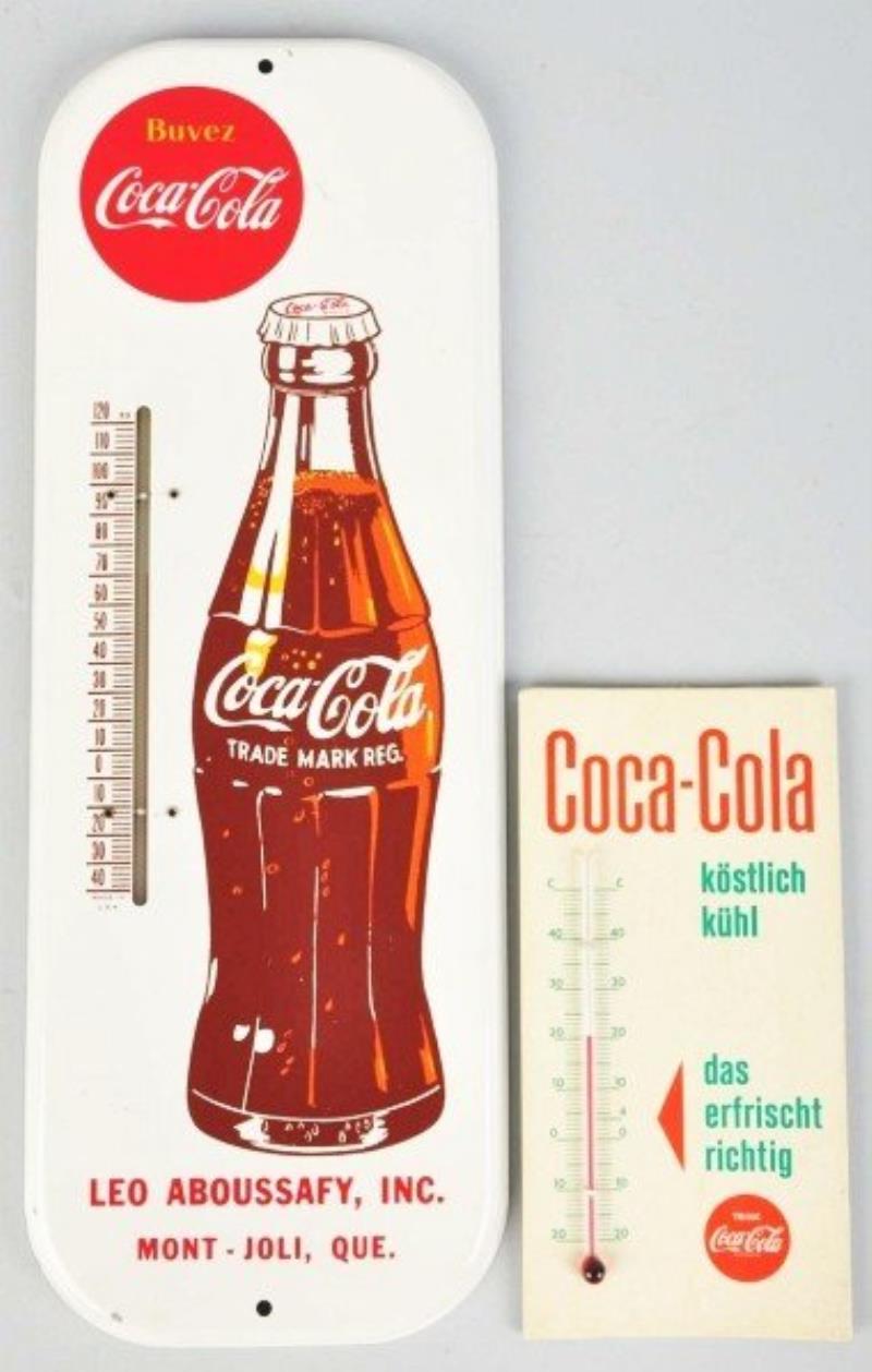 Coca-Cola Thermometers.
