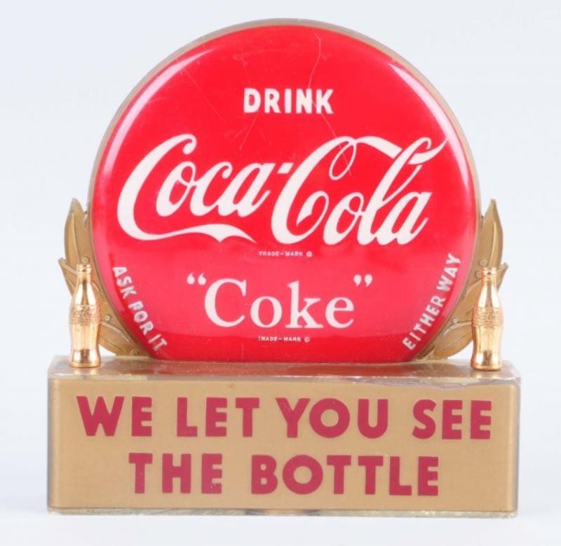 1950s Coca-Cola Plastic Bottle Display.