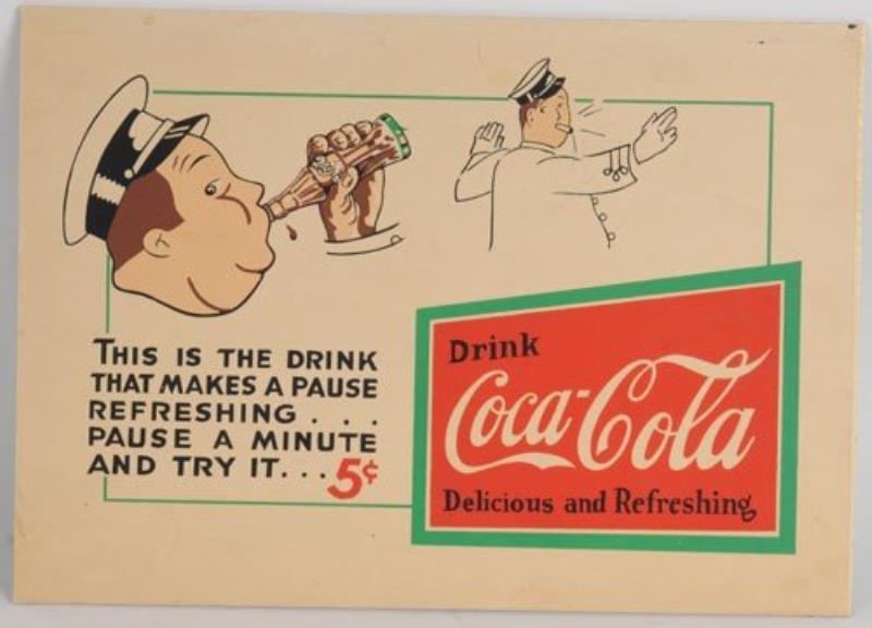 1930 COCA-COLA PAPER POSTER