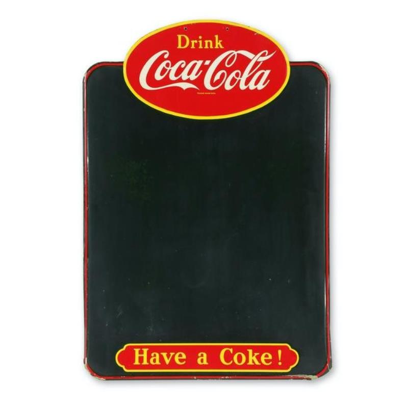 Coca-Cola Tin Litho Chalkboard
