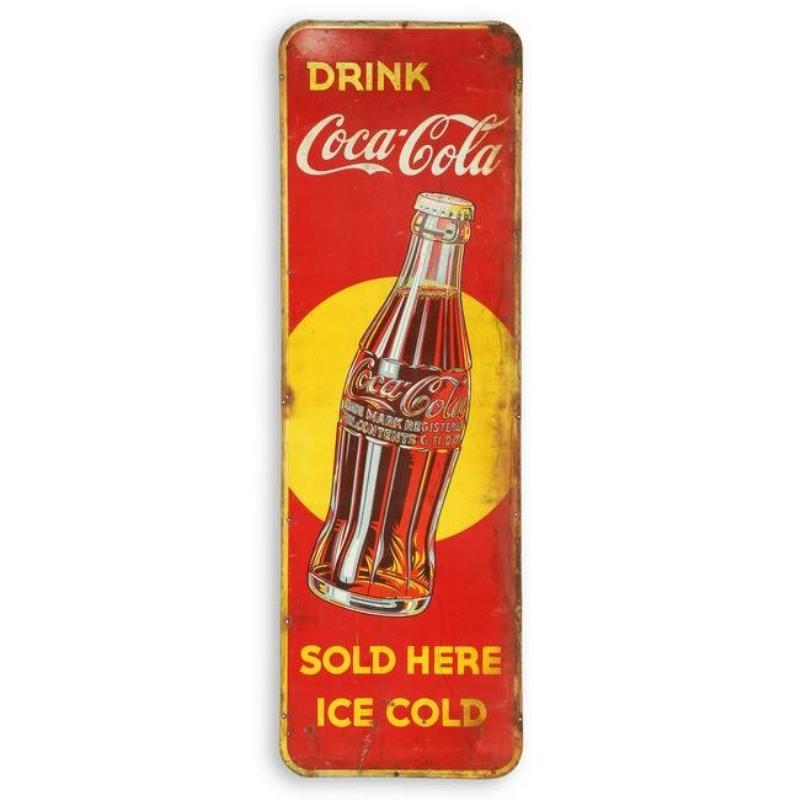 Coca-Cola Canadian Vertical Bottle Sign Value & Price Guide