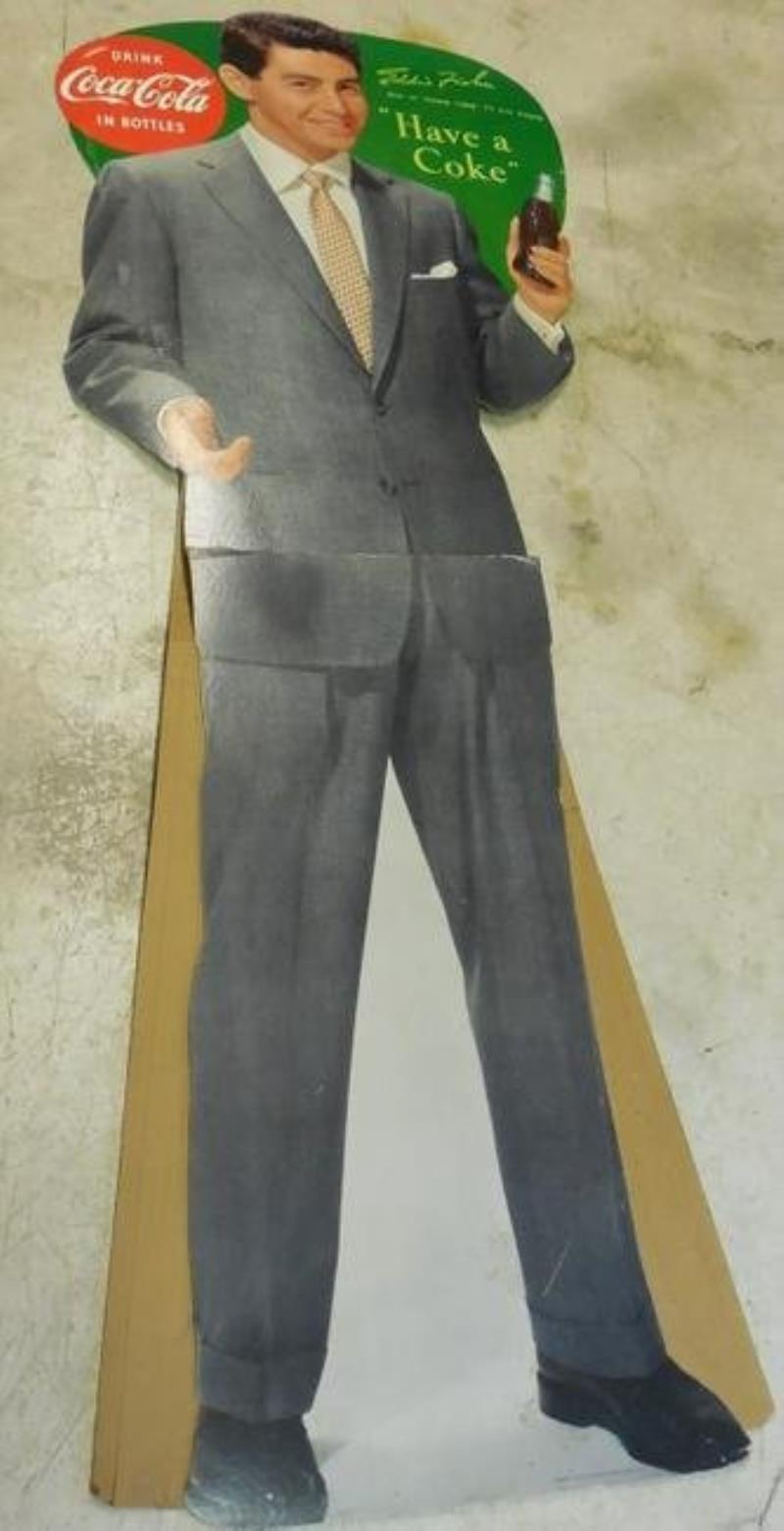 Coca Cola / Eddie Fisher Cardboard Easel