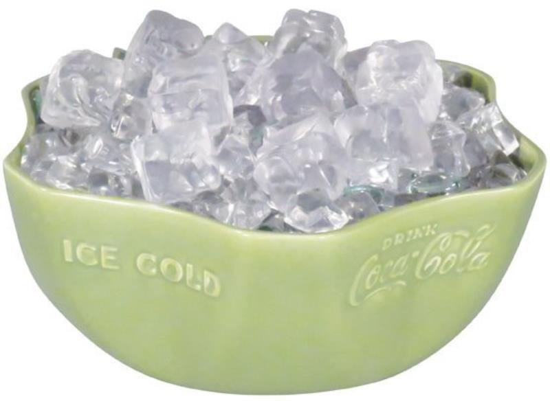 1930's Coca Cola Green Embossed Porcelain Bowl