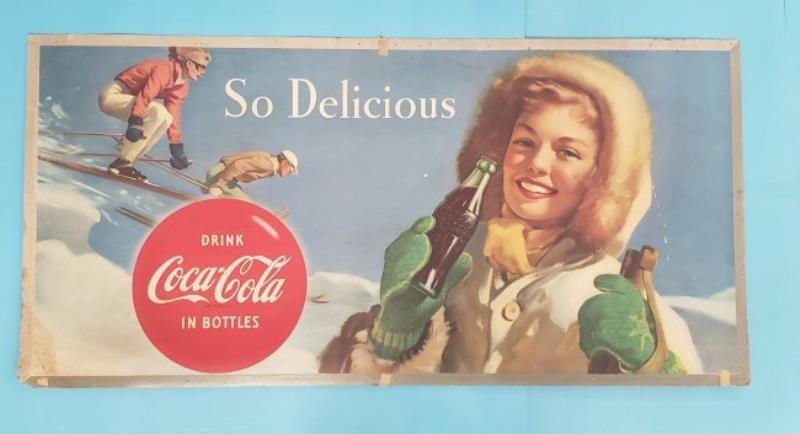 So Delicious Coca Cola Cardboard Sign