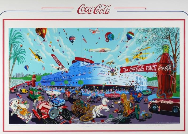 MELANIE TAYLOR KENT, Coca-Cola Race Serigraph