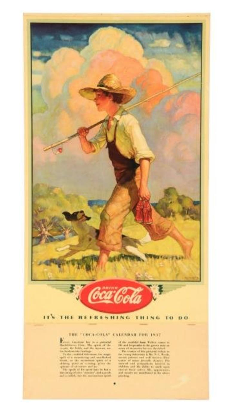 1937 Coca-Cola Advertising Calendar.
