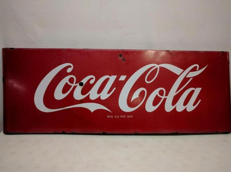 SINGLE-SIDED PORCELAIN COCA-COLA NEON SLED SIGN Value & Price Guide