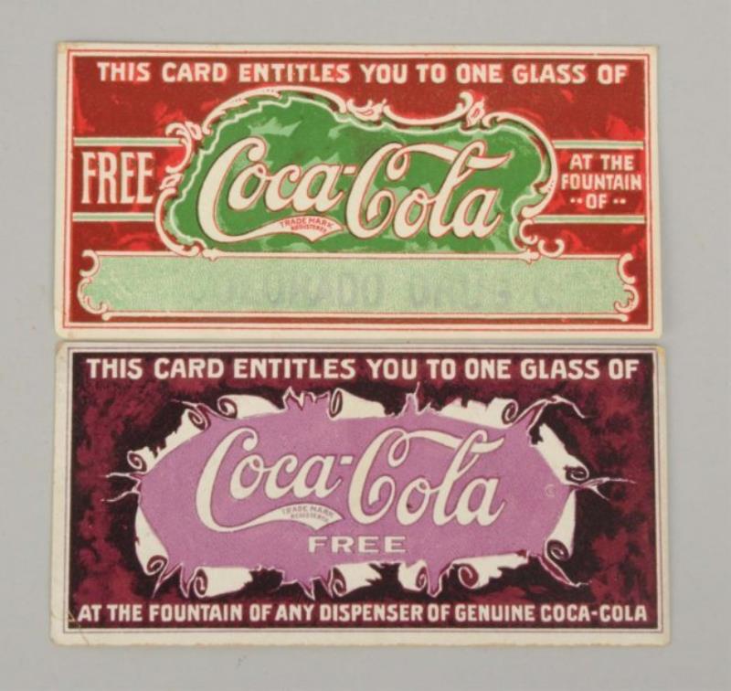 1908 Coca - Cola Coupons.