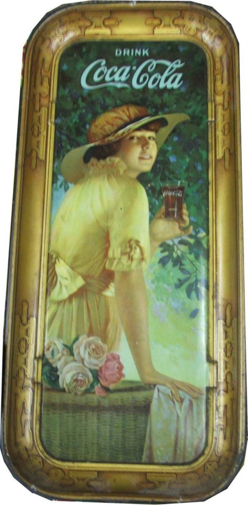 1917 Elaine Coca Cola serving tray