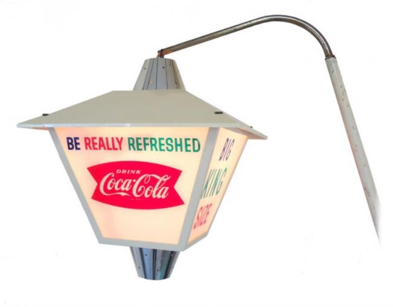 COCA-COLA LANTERN LIGHT-UP SIGN 1960'S