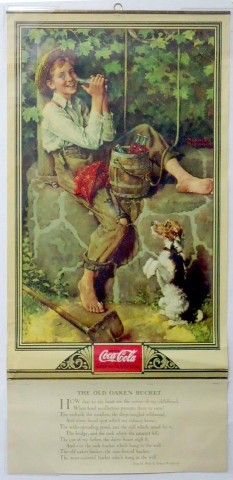 COCA-COLA CALENDAR circa 1932