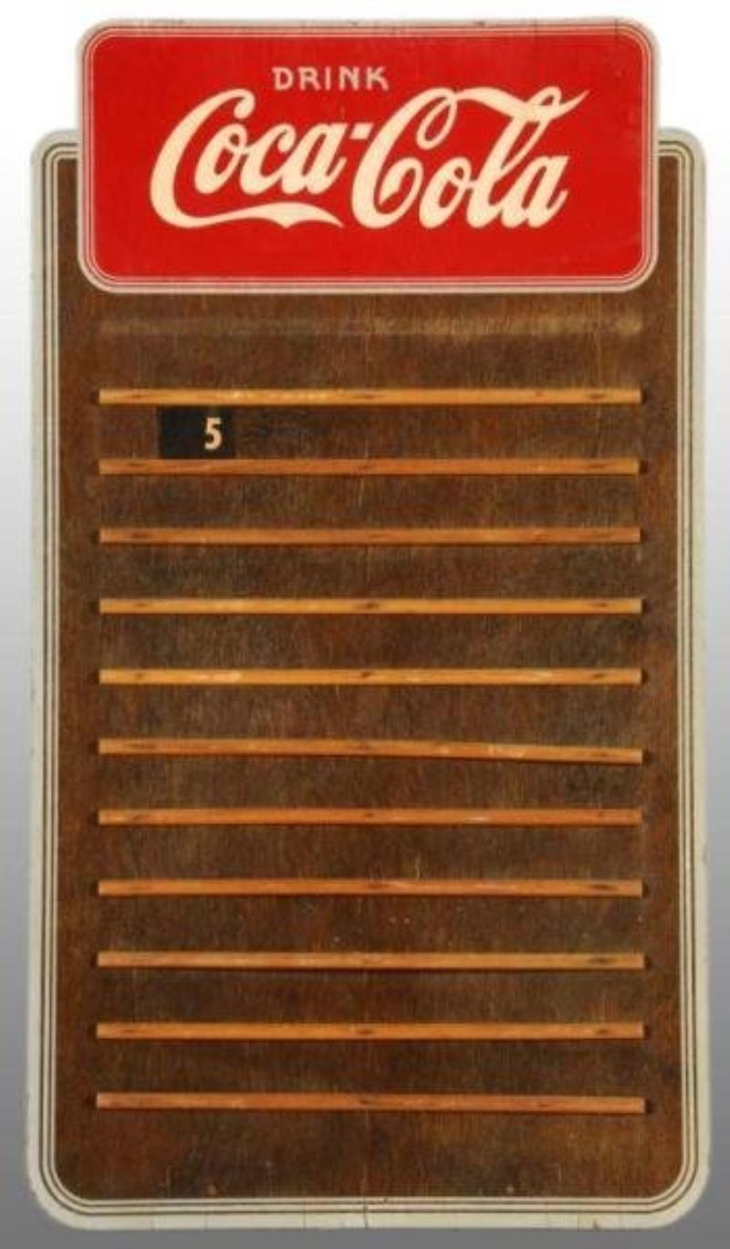 Wooden Laminated Coca-Cola Kay Displays Menu Board