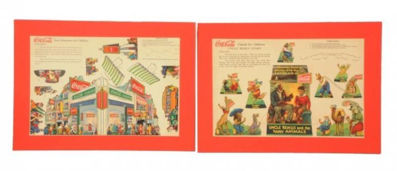 Coca-Cola Miniature Store Cutout Sheets