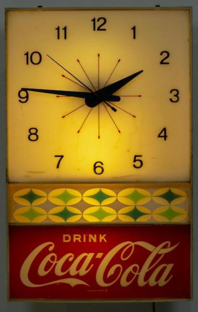 Coca-Cola Illuminating Advertising Clock