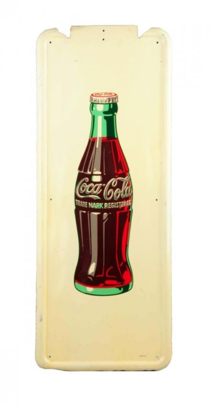 1950's Coca - Cola Bottle Pilaster Sign