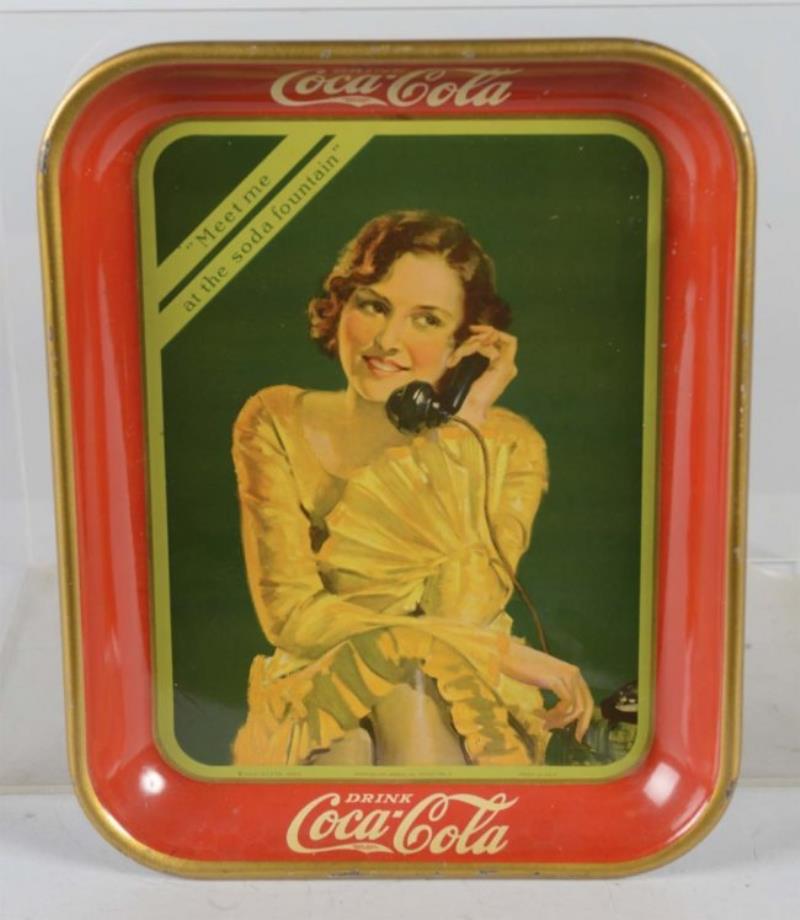 Coca Cola Rectangular Tin Serving Tray