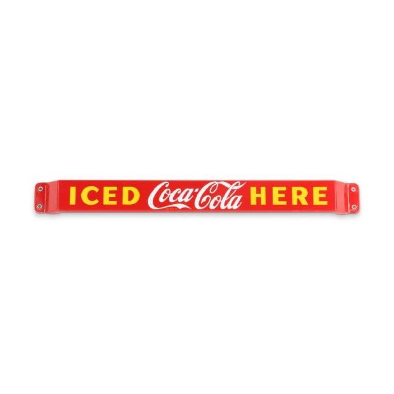 1958 Coca-Cola Porcelain Push bar