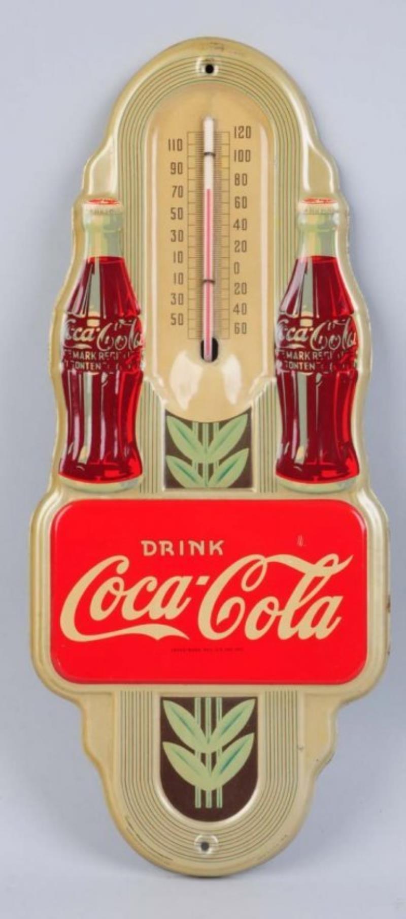 1941 Coca-Cola Tin Thermometer Value & Price Guide