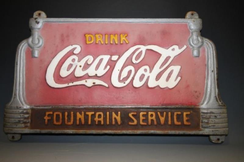 Coca-Cola Marquee for Soda Fountain