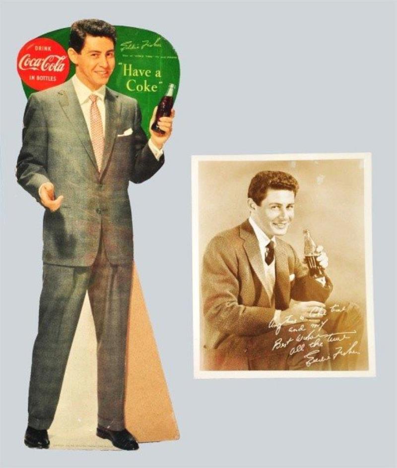 1954 Eddie Fisher Coca-Cola Cardboard Cut Out