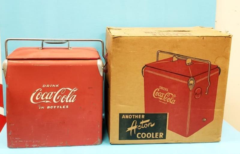 Coca Cola Picnic Cooler with Original Box & Tray