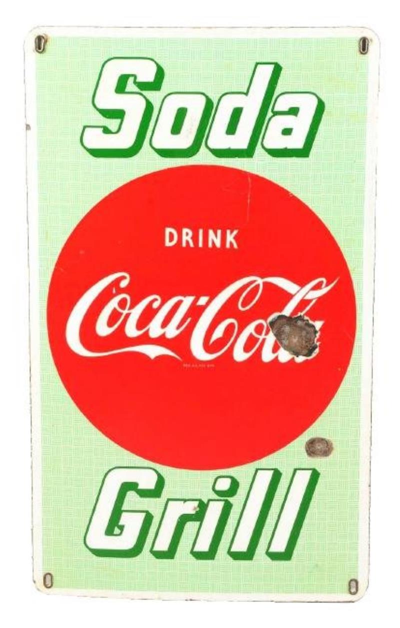 1950's Drink Coca-Cola Sign Value & Price Guide