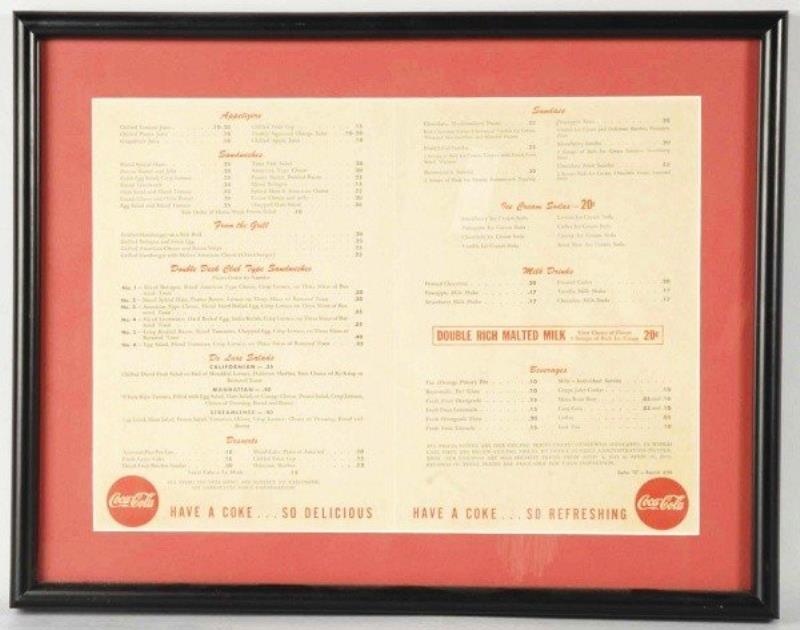 Assorted Coca-Cola Items.