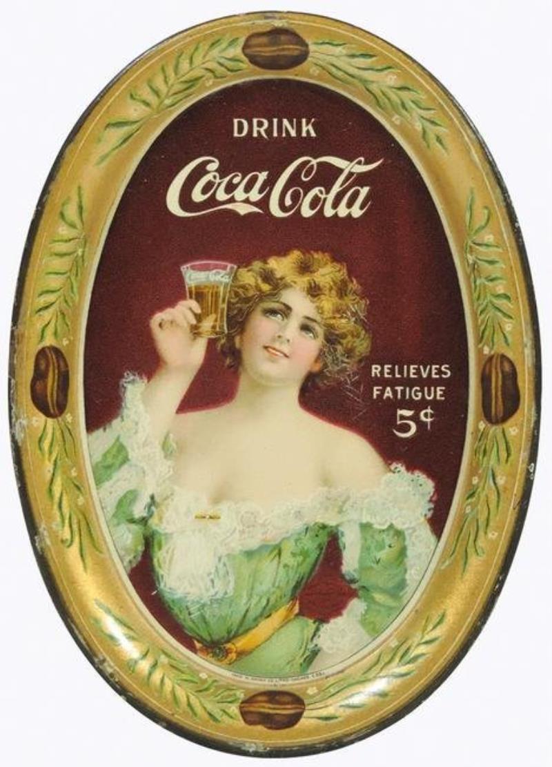Coca-Cola Tip Tray, Rare Drink Coca-Cola Relieves