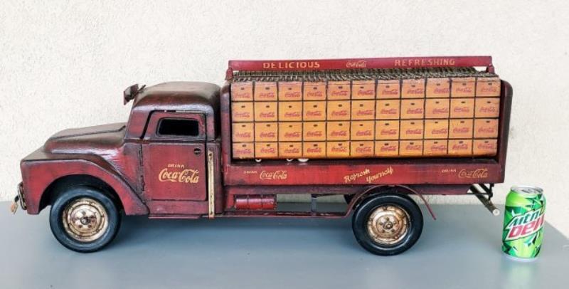 Large Wooden Coca Cola Delivery Truck