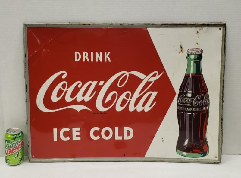 1926 Ice Cold - Coca Cola Tin Sign Value & Price Guide