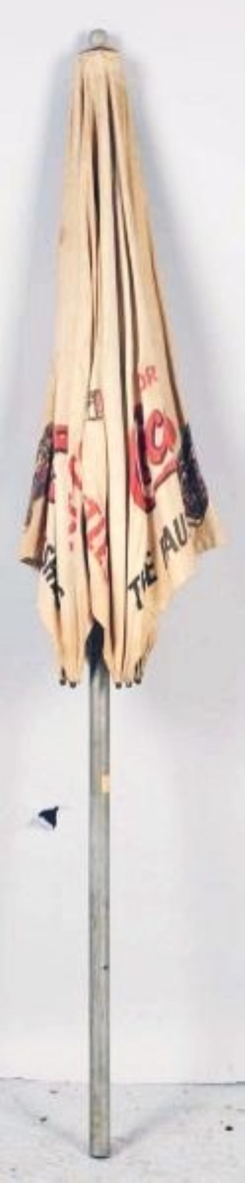 1930s Coca-Cola Fabric/ Canvas Umbrella
