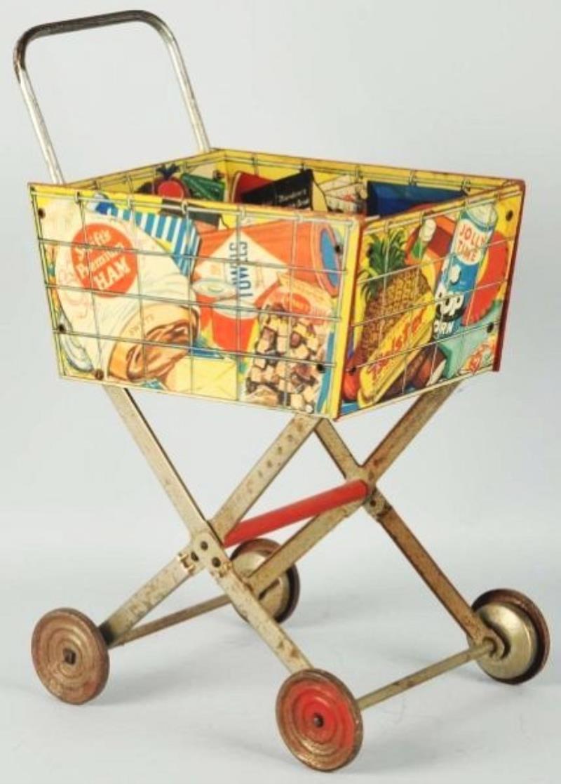 1950's Coca-Cola Toy Shopping Cart.