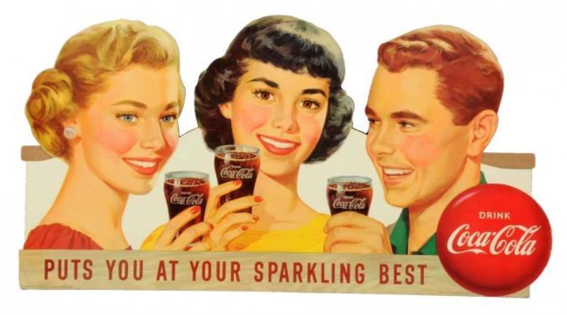 1957 Coca-Cola Square Dance Festoon.