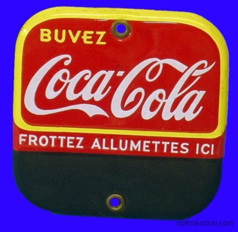 COCA-COLA PORCELAIN MATCH STRIKE