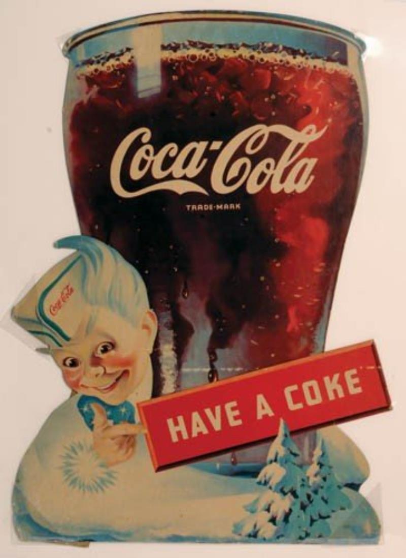 1946 Coca-Cola cardboard cutout