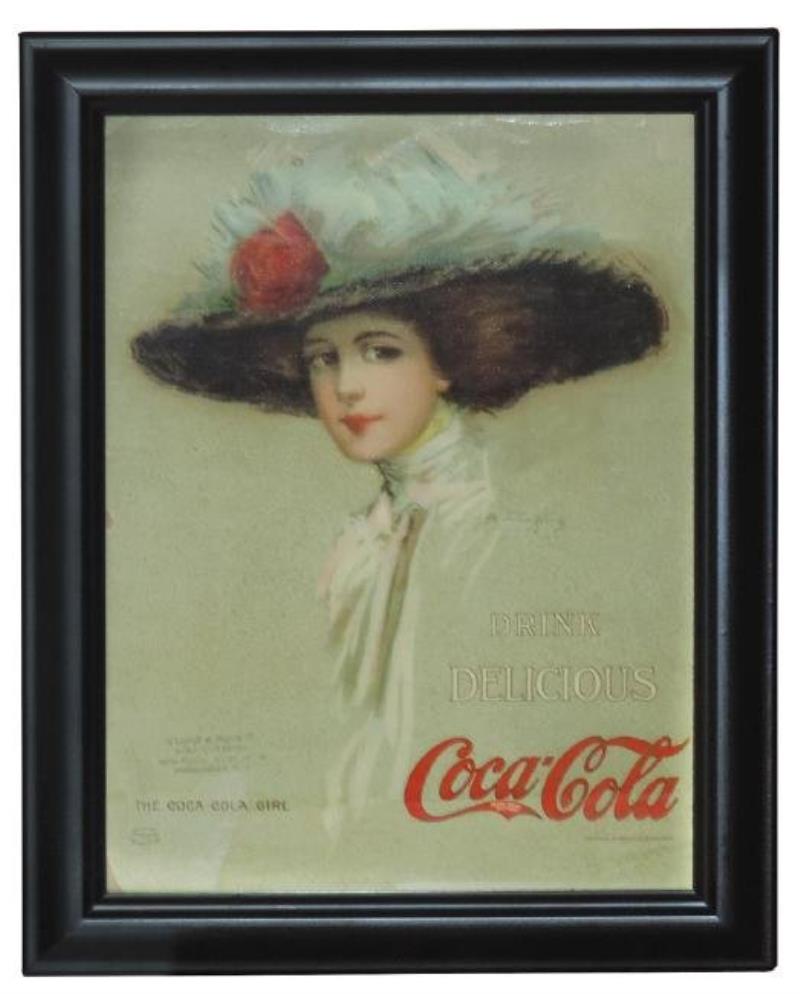 Coca-Cola calendar top, c.1910 Hamilton King "The