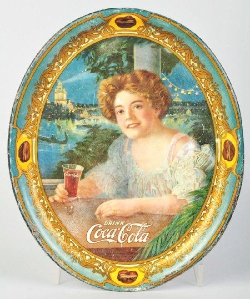 1909 Oval Coca-Cola Serving Tray.