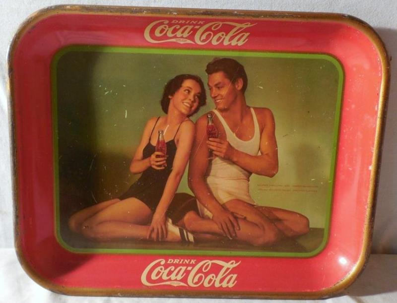 Coca Cola Tray 1934 Johnny Weissmuller