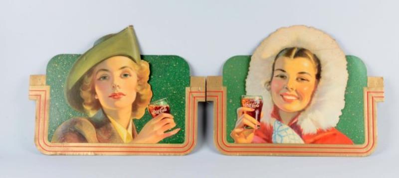 1944 Coca-Cola Diecut Advertising Signs.