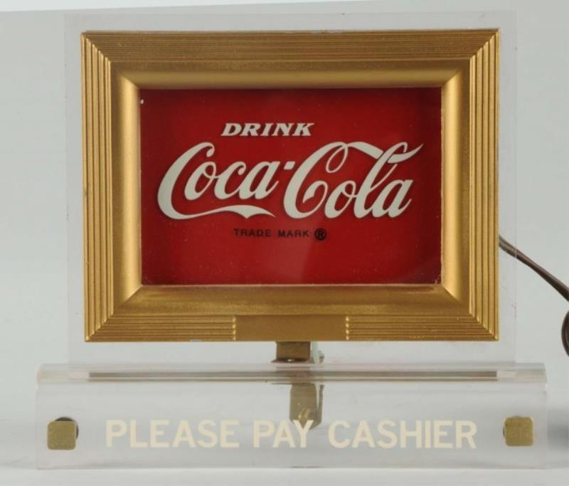 1950's Coca-Cola Lighted Cash Register Sign.