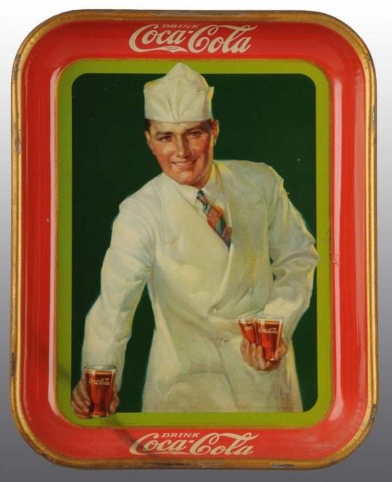 1928 Tin Coca-Cola Serving Tray