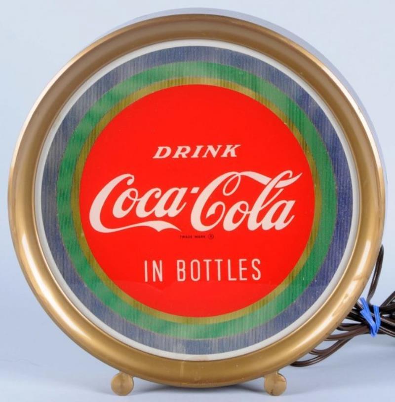 1950's Coca-Cola Countertop Lit Sign.