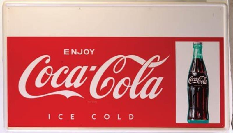 1960 Coca-Cola tin sign